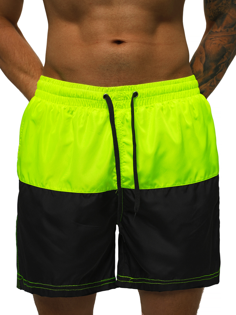 Férfi Fürdőnadrág Sárga-Fekete OZONEE JS/HM056