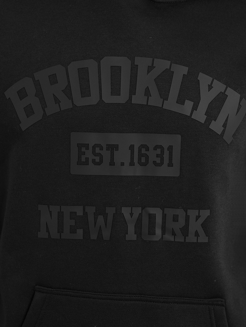 Férfi kapucnis felső fekete OZONEE JS/8B1969/3