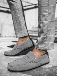 Férfi slip on cipők Szürke T/125