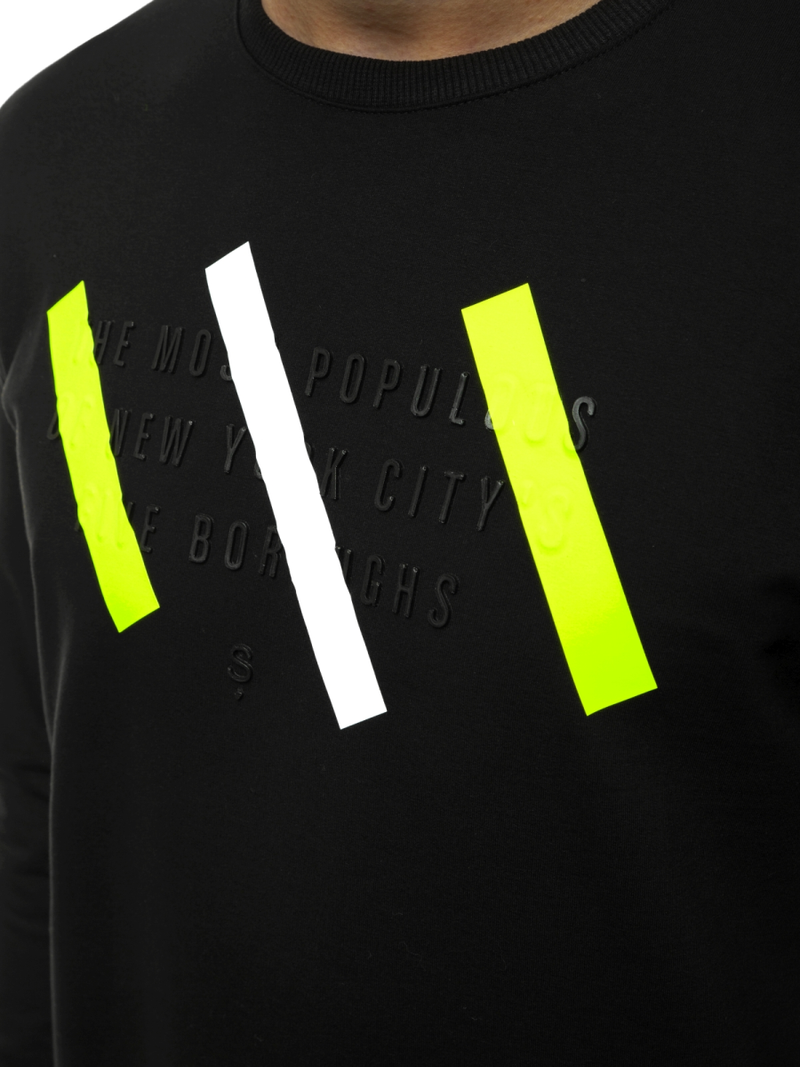 Férfi melegítő felső Fekete OZONEE MACH/2105