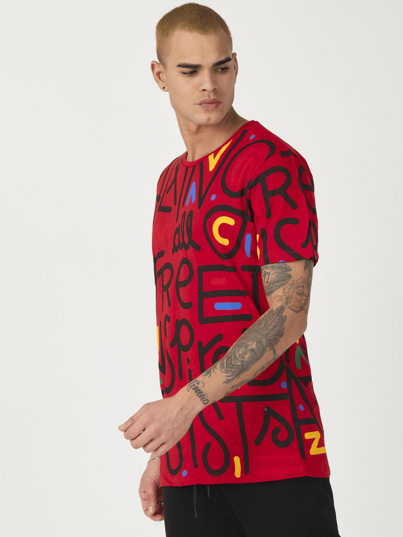 Férfi póló Piros OZONEE MR/21518