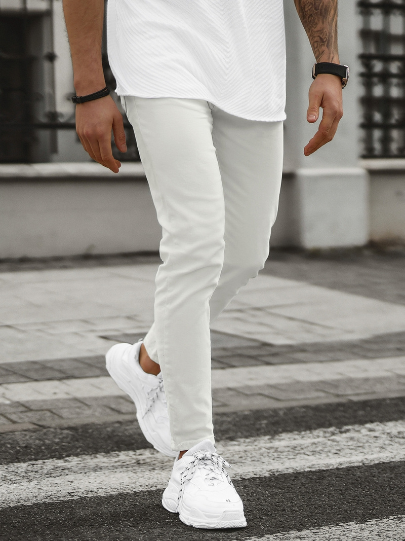 Férfi Farmer Nadrág Ecru OZONEE E/5171/01