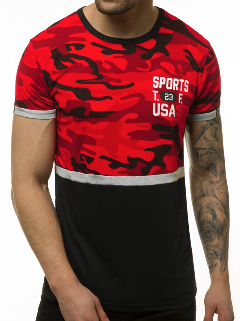 Férfi póló Piros OZONEE JS/SS10982