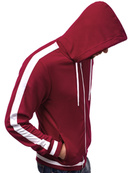 Férfi blúz Bordó OZONEE A/1009Z