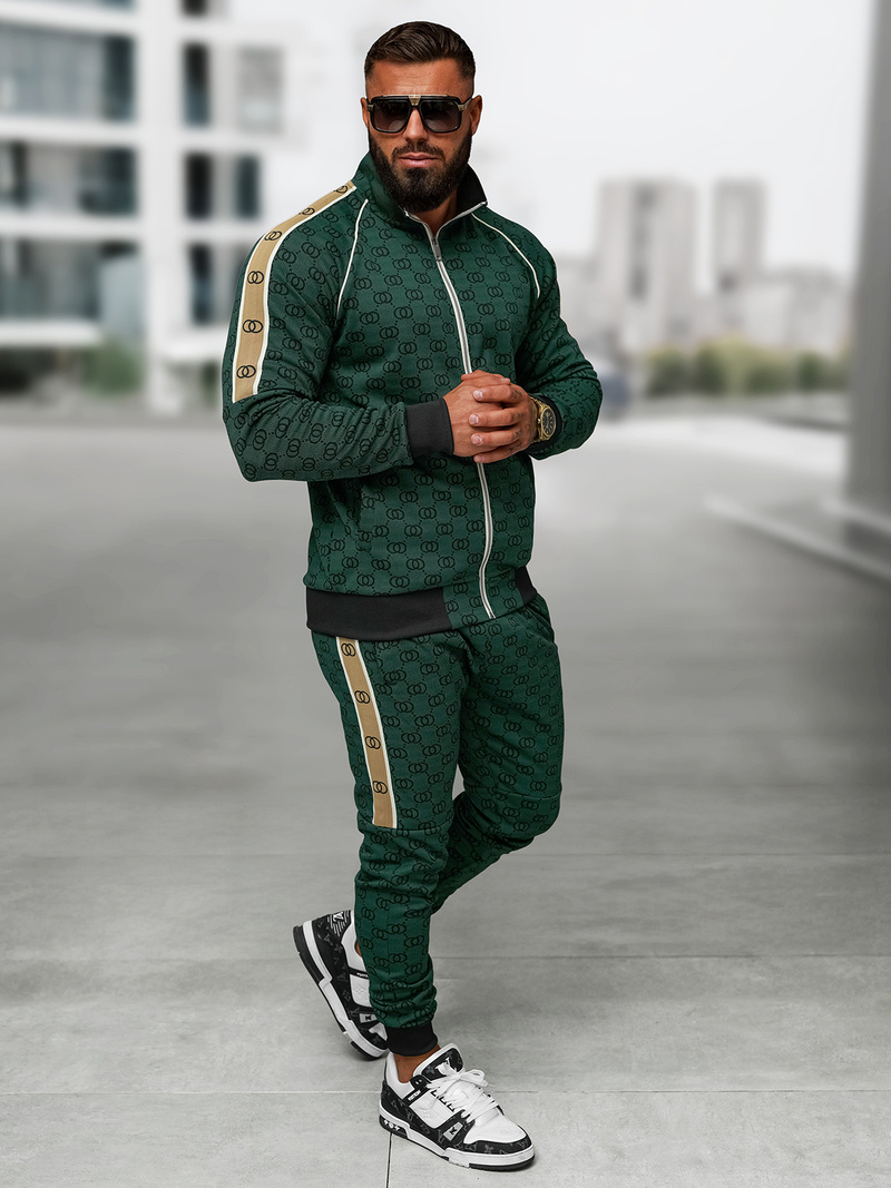 Férfi melegítő együttes zöld OZONEE O/FF5110AB