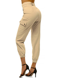 Női jogger nadrág Bézs OZONEE O/HM001