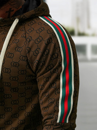 Férfi melegítő együttes sötét-bézs OZONEE O/FF5111AB