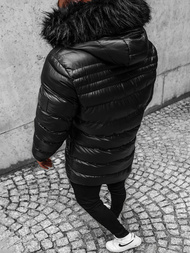 Férfi téli kabát fekete OZONEE O/K2233