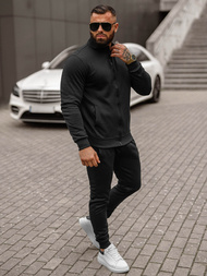 Férfi melegítő együttes fekete OZONEE JS/68C10385/3Z