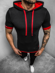 Férfi póló Fekete-piros OZONEE O/1273Z