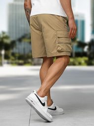 Férfi rövidnadrág bézs OZONEE JS/27K6538/6