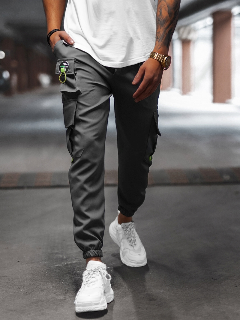 Férfi chino nadrág grafit OZONEE O/CP149Z