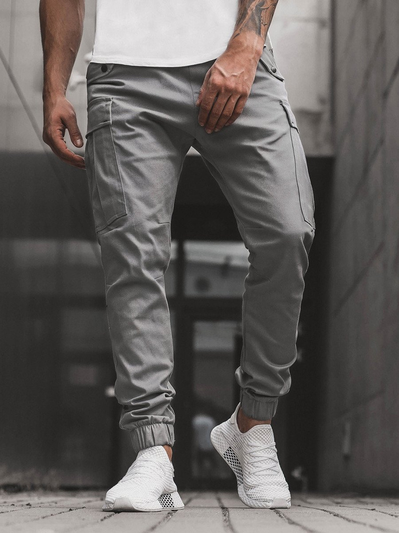 Férfi nadrág jogger Szürke OZONEE A/1005