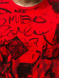 Férfi póló Piros OZONEE JS/KS1987Z