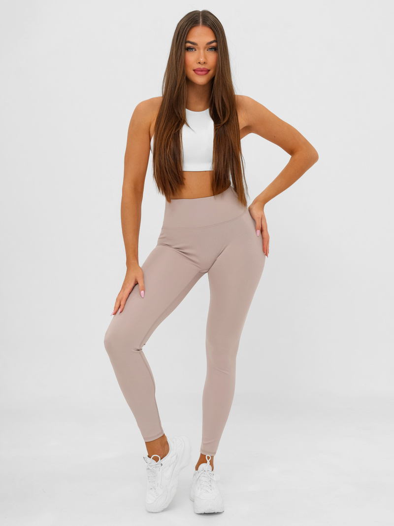 Női leggings púder rózsaszín OZONEE JS/17K580/159