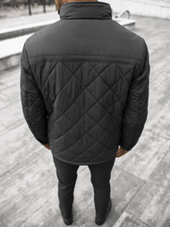 Férfi átmeneti kabát fekete OZONEE JS/22M11/1