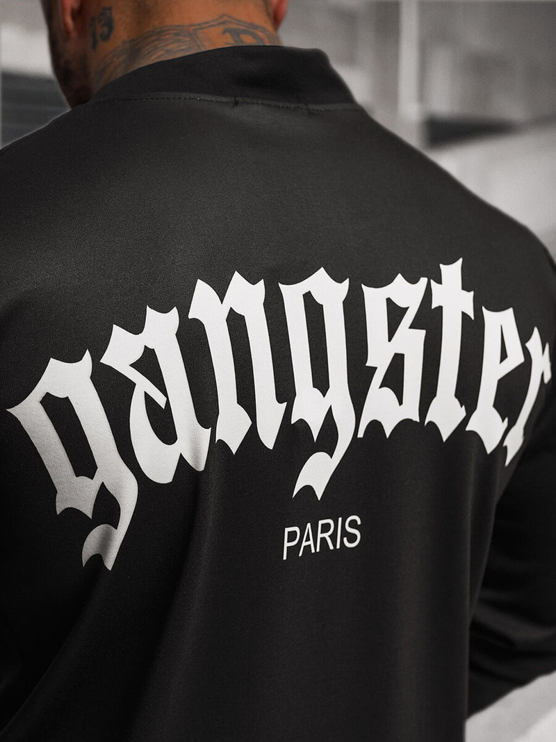 Férfi pulóver fekete OZONEE O/B7548