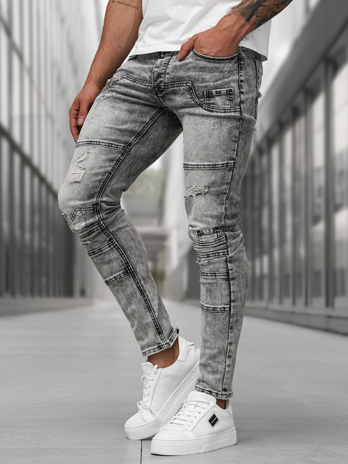 Férfi farmer nadrág grafit OZONEE NB/MP0163NZ