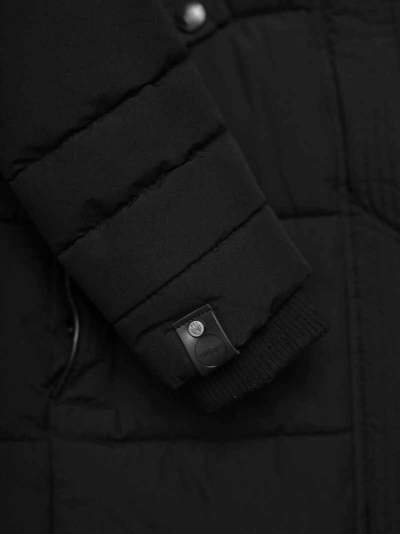 Női téli kabát fekete OZONEE O/W377Z