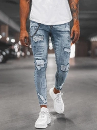 Férfi Farmer Nadrág Világos-Kék OZONEE DP/214