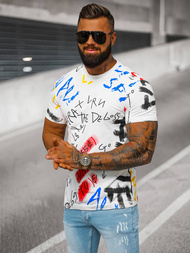 Férfi Póló Fehér OZONEE JS/8T1211/1