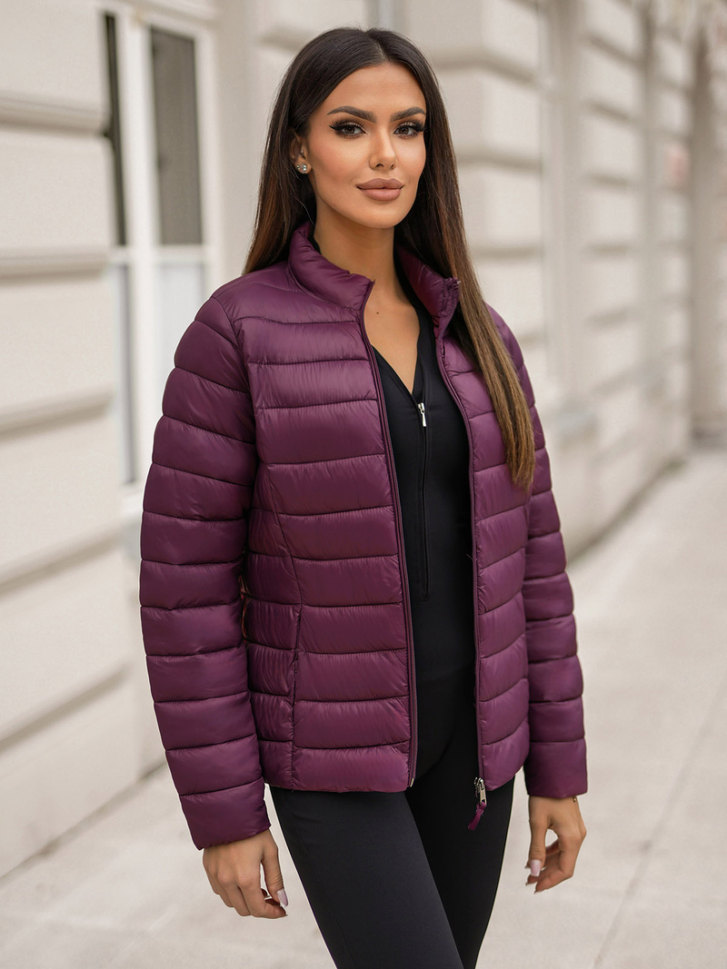 Női kabát bordó OZONEE JS/11Z8170