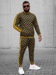 Férfi Melegítő Együttes Fekete-Sárga OZONEE O/12136