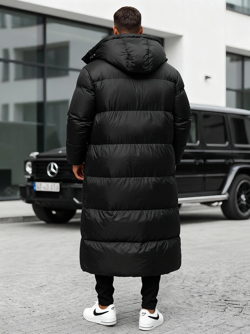 Férfi téli kabát fekete OZONEE O/M3202Z