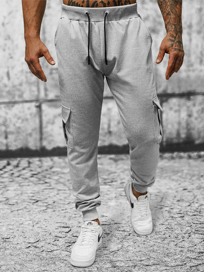 Férfi melegítő nadrág szürke OZONEE JS/8K1130/2