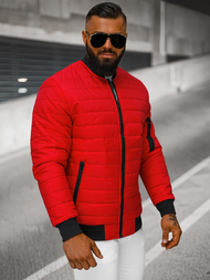 Férfi bomber dzseki piros OZONEE JS/MY02Z