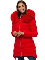 Női dzseki piros OZONEE O/SW029/4