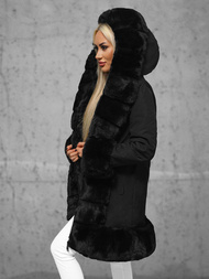 Női téli kabát fekete OZONEE JS/11Z8089