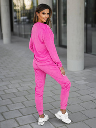 Női Melegítő Szett Velúr Sötét-Rózsaszín OZONEE O/8C1173/19