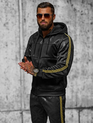 Férfi Szabadidő Együttes Fekete OZONEE JS/3C555