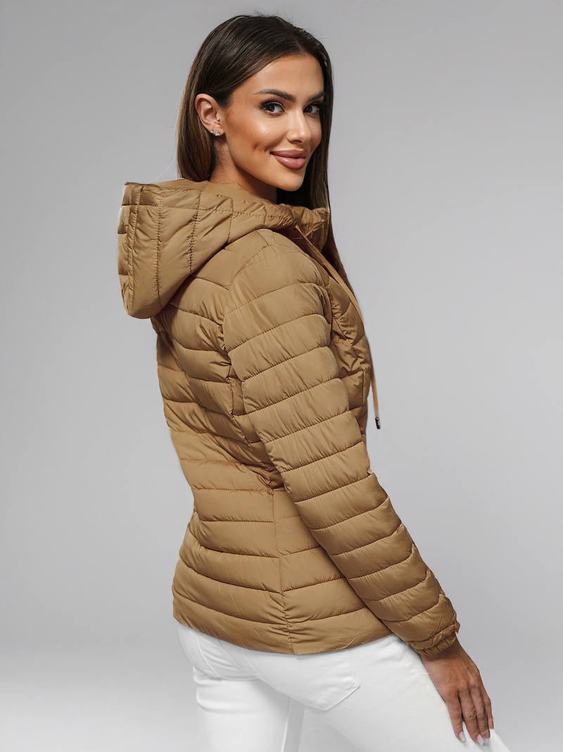 Női kabát sötét-bézs OZONEE JS/16M9103/84