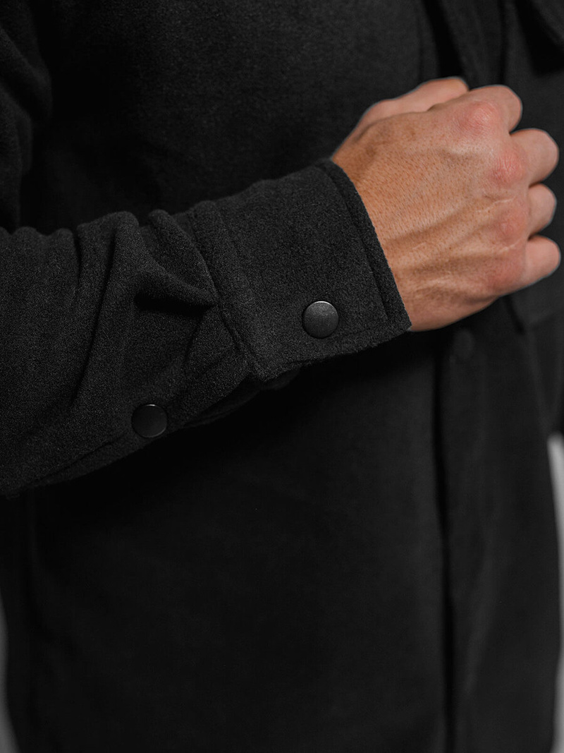 Férfi Ing Fekete OZONEE O/GOM23040