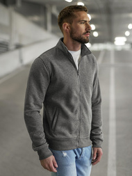 Férfi Pulóver Sötét-Szürke OZONEE JS/2002Z