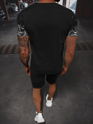 Férfi Szabadidő Együttes Fekete-Ezüst OZONEE O/HM751