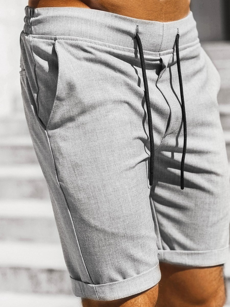 Férfi chino rövidnadrág Szürke OZONEE DJ/1008