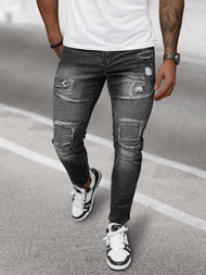 Férfi farmer nadrág fekete OZONEE NB/MP0142N