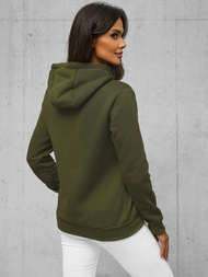 Női kapucnis pulóver Khaki OZONEE JS/W03Z