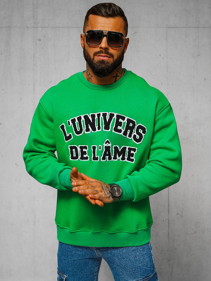 Pulóver zöld OZONEE O/SWE23055