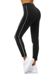 Női leggings Fekete-zöld OZONEE O/82335