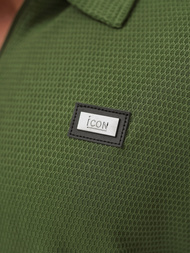 Férfi galléros póló khaki OZONEE O/YN2/593