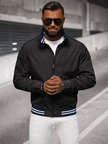 Férfi kabát fekete OZONEE JS/5M3101/392Z