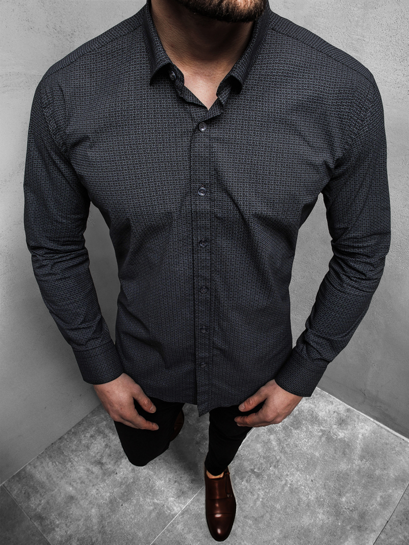 Férfi Ing OZONEE B/K63