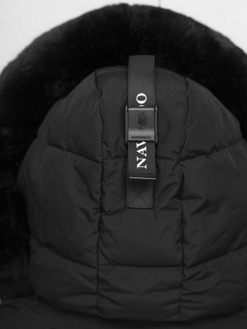 Női téli kabát fekete OZONEE O/W377Z