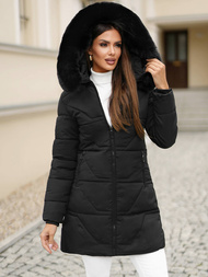 Női téli kabát fekete OZONEE JS/16M9099/392Z