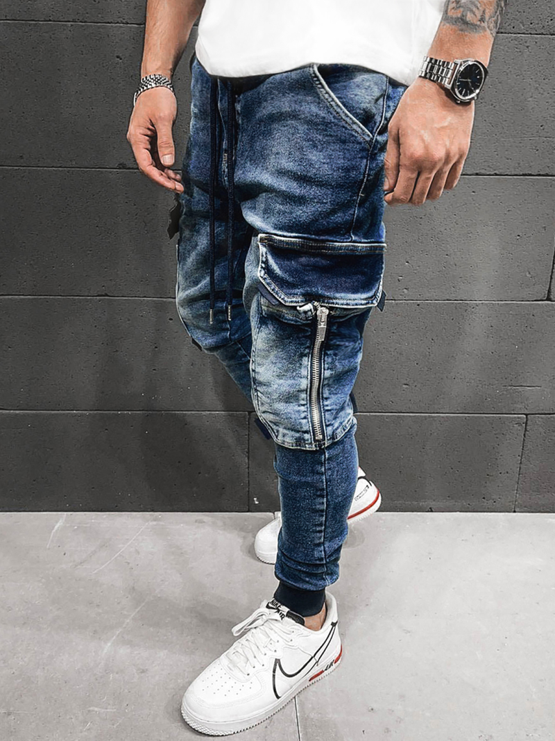 Férfi farmer nadrág Kék OZONEE O/B5787