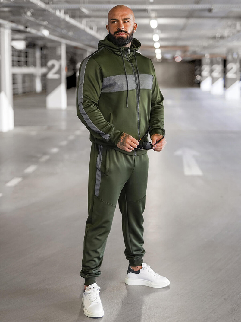 Férfi Szabadidő Együttes Zöld OZONEE JS/8C8115/29Z